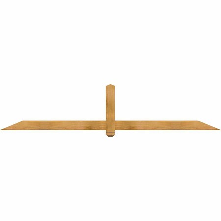 Ekena Millwork Eugene Rough Sawn Timber Gable Bracket, Western Red Cedar, 96"W x 20"H x 4"D x 4"F, 5/12 Pitch GBW096X20X0404EUG00RWR